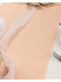 ROSE DAWN WASHED COTTON TABLE RUNNER 30CM X 5M