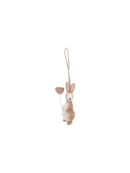 LAPIN RESINE A SUSP 2.5CM X 3CM X 8CM