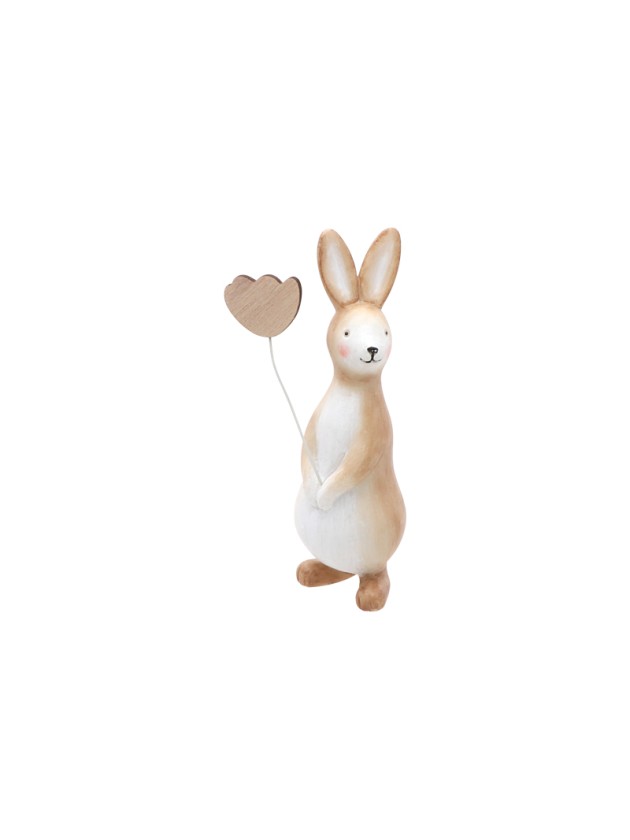 RESIN RABBIT 4CM X 4.5CM X 12CM