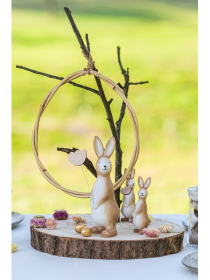 RESIN RABBIT BIG SIZE 7CM X 7CM X 20CM