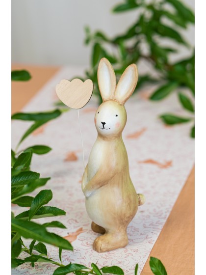 LAPIN RESINE GM 7CM X 7CM X 20CM