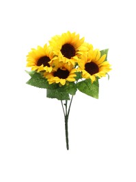 BOUQUET 7 TOURNESOLS 34CM