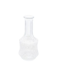 ANTIQUE CLEAR GLASS VASE DIA 10CM X 21.5CM