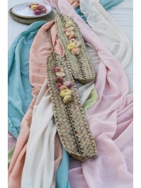 BRAIDED DATE PALM LEAF 8CM X 100CM