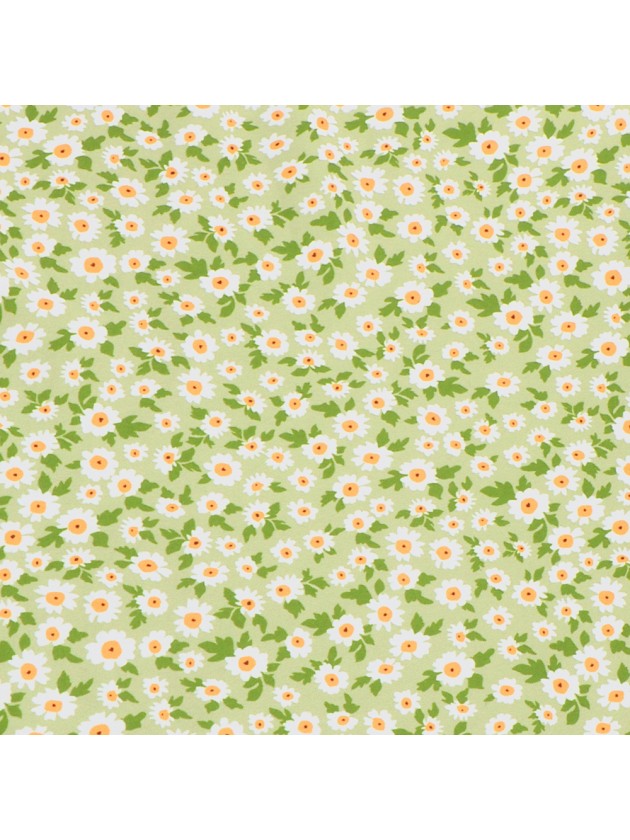 GREEN DAISY TABLE RUNNER 28CM X 3M