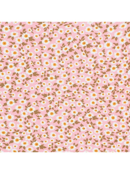 PINK DAISY TABLE RUNNER 28CM X 3M