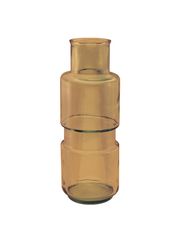 ALBA VASE 5.1L AMBER DIA 15CM X 45CM