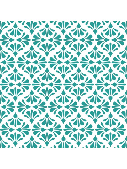 CHEMIN DE TABLE ROMANCE COLORFUL BLEU CANARD 30CM X 5M