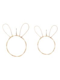 SET 2 RATTAN RABBIT HEADS AROUND 35CM X 1.5CM X 48CM/ 36CM X 1.5CM X 42CM