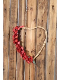 SET 2 COEURS ROTIN A SUSP ENV 29.5CM X 2.2CM X 31CM/ 27.5CM X 1.5CM X 27CM