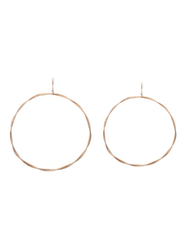 SET 2 ANNEAUX ROTIN A SUSP ENV DIA 50CM X 1.5CM/ DIA 45CM X 1.5CM