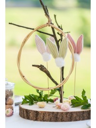 SET 2 RATTAN EGGS TO HANG AROUND 34CM X 2.2CM X 43CM / 30.5CM X 1.5CM X 39.5CM