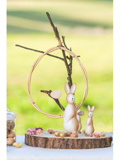 SET 2 RATTAN EGGS TO HANG AROUND 34CM X 2.2CM X 43CM / 30.5CM X 1.5CM X 39.5CM