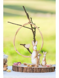 SET 2 RATTAN EGGS TO HANG AROUND 34CM X 2.2CM X 43CM / 30.5CM X 1.5CM X 39.5CM