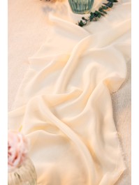 CHEMIN DE TABLE TOUCHE DE VENT IVOIRE 28CM X 5M