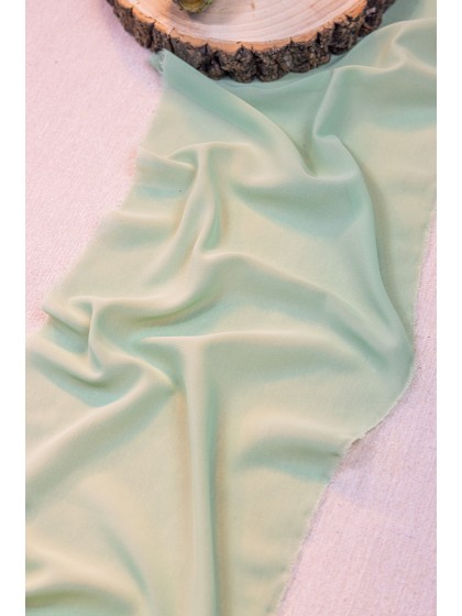 SAGE GREEN TOUCH OF WIND TABLE RUNNER 28CM X 5M