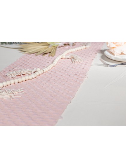 NAPPE PLIEE TOUCHE DE VENT IVOIRE 140CM X 240CM