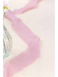 RUBAN TOUCHE DE VENT ROSE D\'AMBRE 4CM X 5M