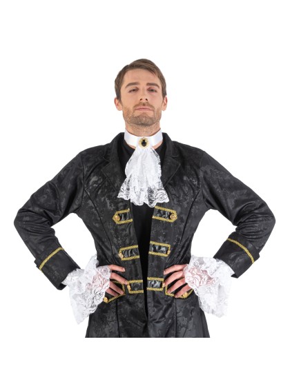 KIT JABOT BLANC ET MANCHETTES TU