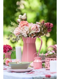 ARROSOIR METAL DECO PINK LADY 20CM X 15CM X 26.5CM