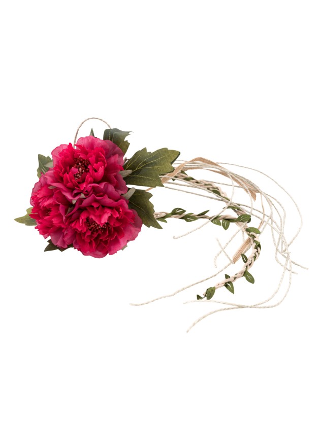 BOUQUET 3 PIVOINES PINK LADY 15CM X 10CM X 40CM