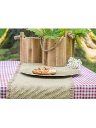 NATURAL BRAIDED JUTE RIBBON 10CM X 3M