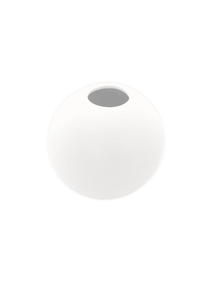 WHITE BALL CERMAMIC VASE DIA 8.7CM X 7.5CM
