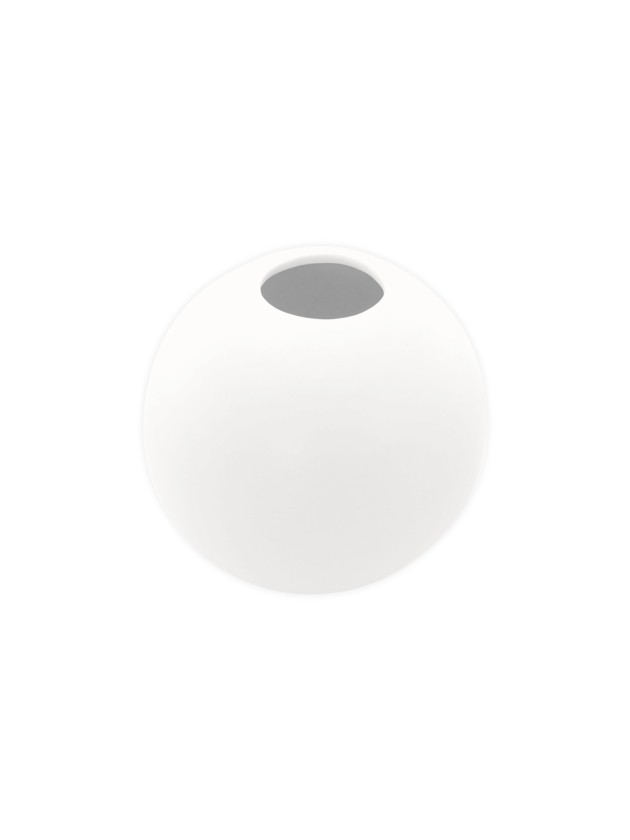 VASE CERAMIQUE BOULE BLANC DIA 8.7CM X 7.5CM