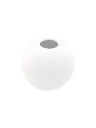 WHITE BALL CERMAMIC VASE DIA 8.7CM X 7.5CM