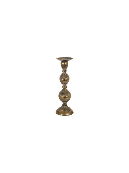GOLDEN METAL CANDLEHOLDER DIA 13CM X 43CM