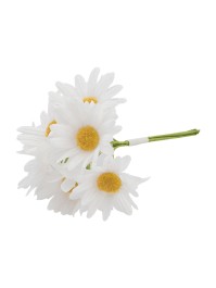 BOUQUET 6 MARGUERITES BLANC 8.5CM X 3.5CM X 11CM