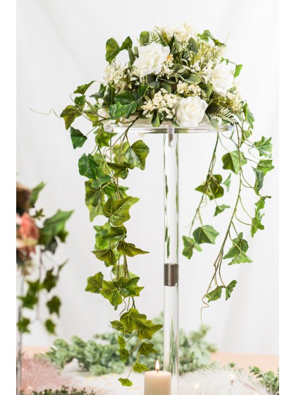 3 PLASTIC IVY GARLANDS 10CM X 240CM
