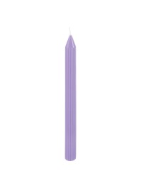 SET 2 BOUGIES FLAMBEAU CANNELE LILAS DIA 2.2CM X 25CM
