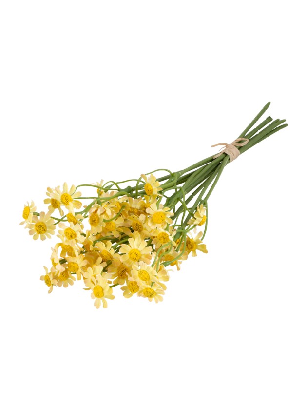 BOUQUET MARGUERITES JAUNE 27CM