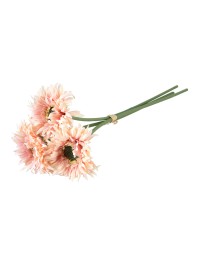 BUNCH 3 PASTEL PINK GERBERA 25CM