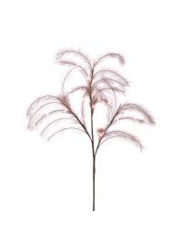 TIGE PAMPA ARTIFICIELLE ROSE AVEC LED 130CM