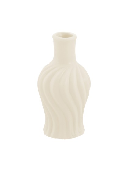 MINI NUDE PINK CERAMIC TWISTED VASE DIA 4.5CM X 8.5CM