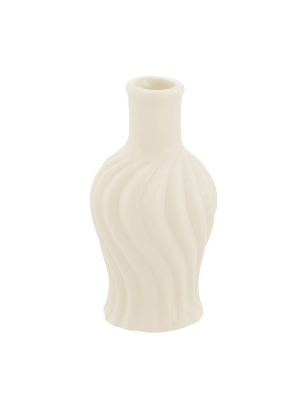 MINI NUDE PINK CERAMIC TWISTED VASE DIA 4.5CM X 8.5CM