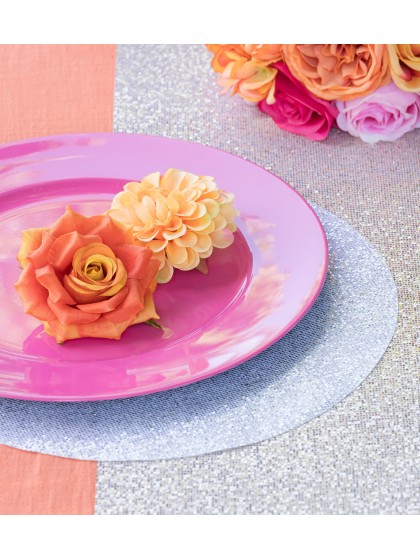 SOUS-ASSIETTE PP FRAMBOISE BRILLANT DIA 33CM