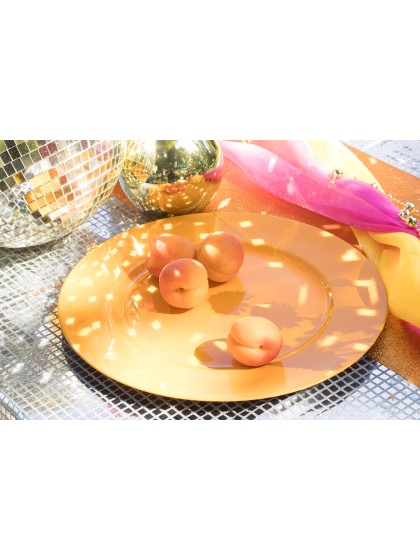 SOUS-ASSIETTE PP ORANGE BRILLANT DIA 33CM