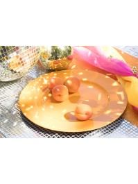 SOUS-ASSIETTE PP ORANGE BRILLANT DIA 33CM