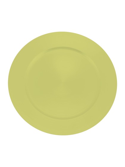 MATT GREEN PP CHARGER PLATE DIA 33CM