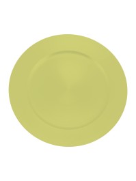 MATT GREEN PP CHARGER PLATE DIA 33CM