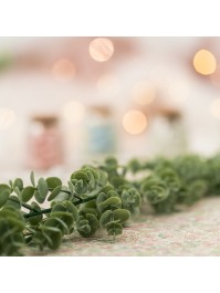 BRUSH WHITE EUCALYPTUS GARLAND 180CM
