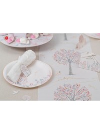 8 PLATES PLASTIC FREE MON BAPTEME 23CM