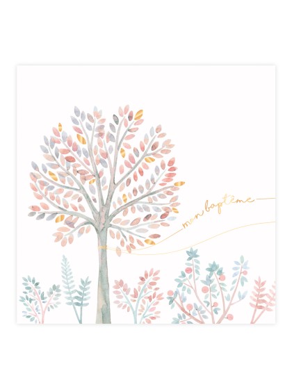 20 PAPER NAPKINS 3 PLYS MON BAPTEME 33CM X 33CM