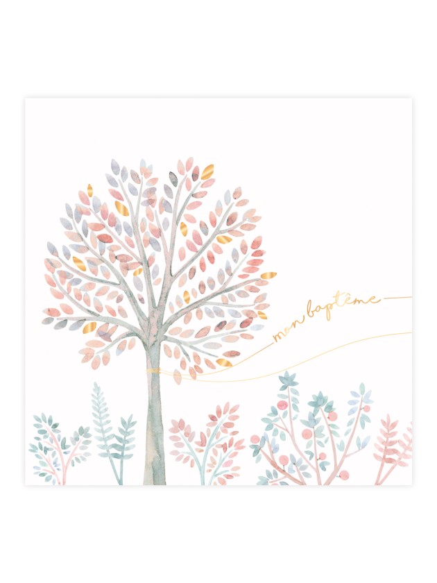 20 PAPER NAPKINS 3 PLYS MON BAPTEME 33CM X 33CM