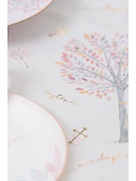 24 CONFETTI CARTON MON BAPTEME 4CM X 3CM