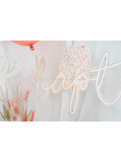 PAPER GARLAND MON BAPTEME 2M X 23.5CM