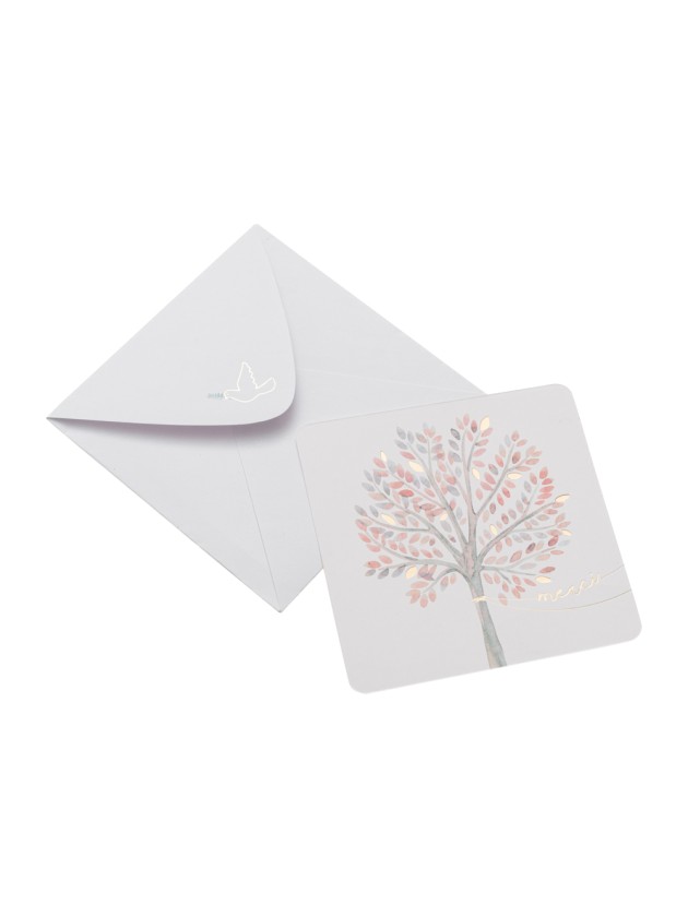8 CARTES DE REMERCIEMENT + ENVELOPPES MON BAPTEME 10CM X 10CM